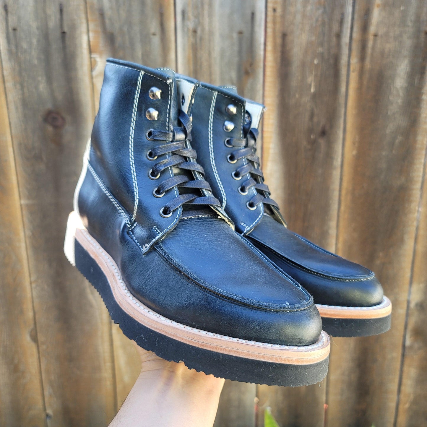 Size 8 Aged Black Nomad Boots Item #0732 - DIEVIER