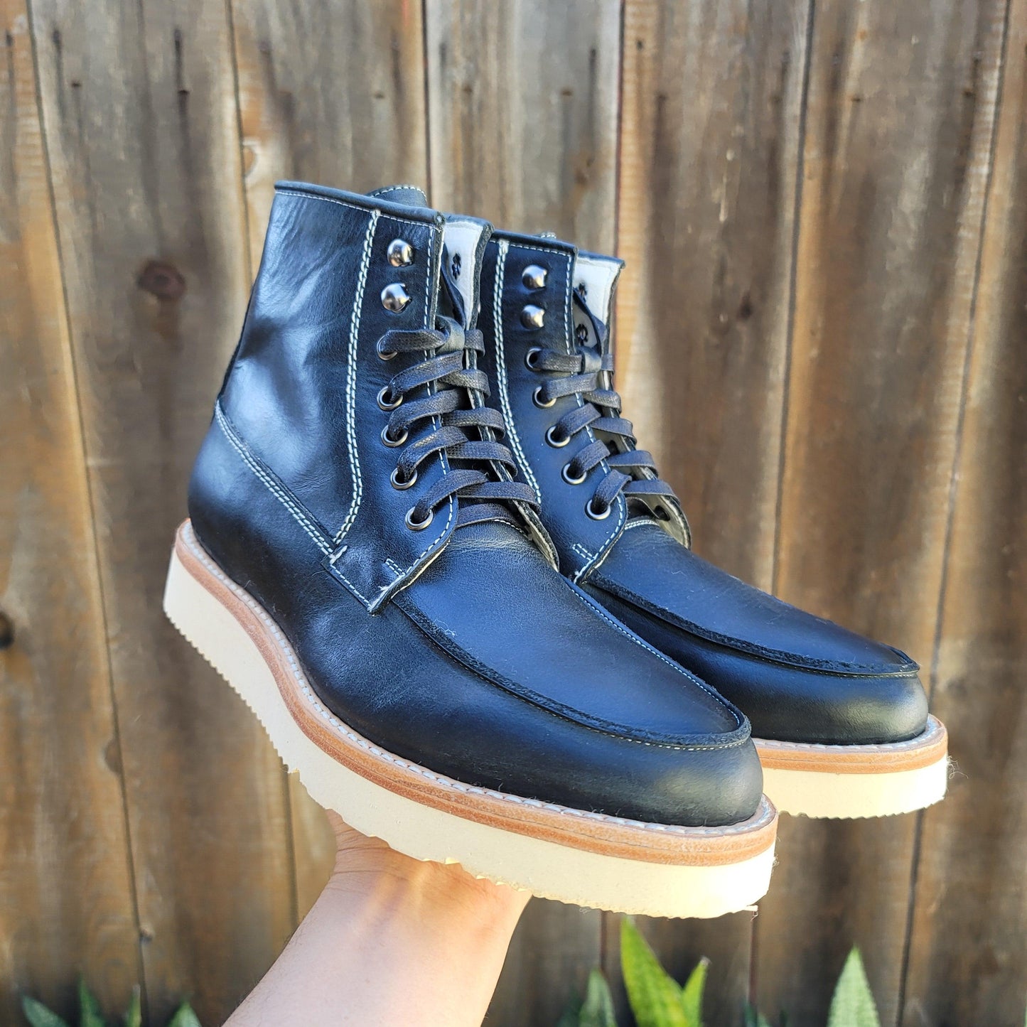 Size 8 Aged Black Nomad Boots Item #0735 - DIEVIER